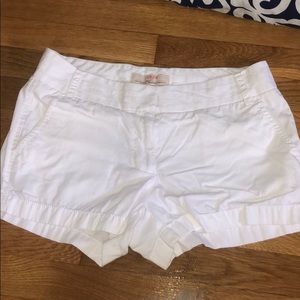 J-CREW:White Chino shorts size-4